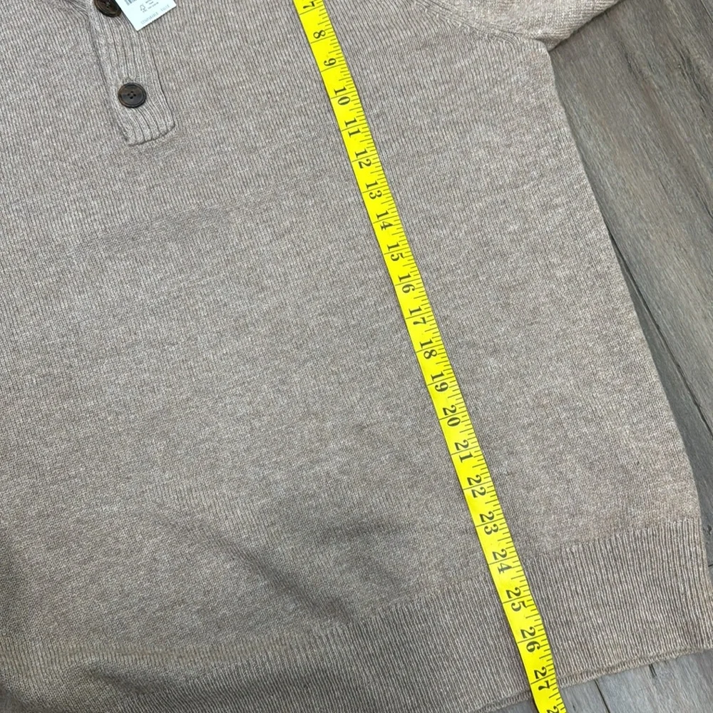 J. Crew Shawl-collar sweater‎ in supersoft lambswool blend tan